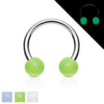 Hollywood Body Jewelry Glow Ball Horseshoe