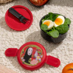 Clever Idiots Spirited Away Round Bento Lunch Box 16.91oz (Dark  Red)